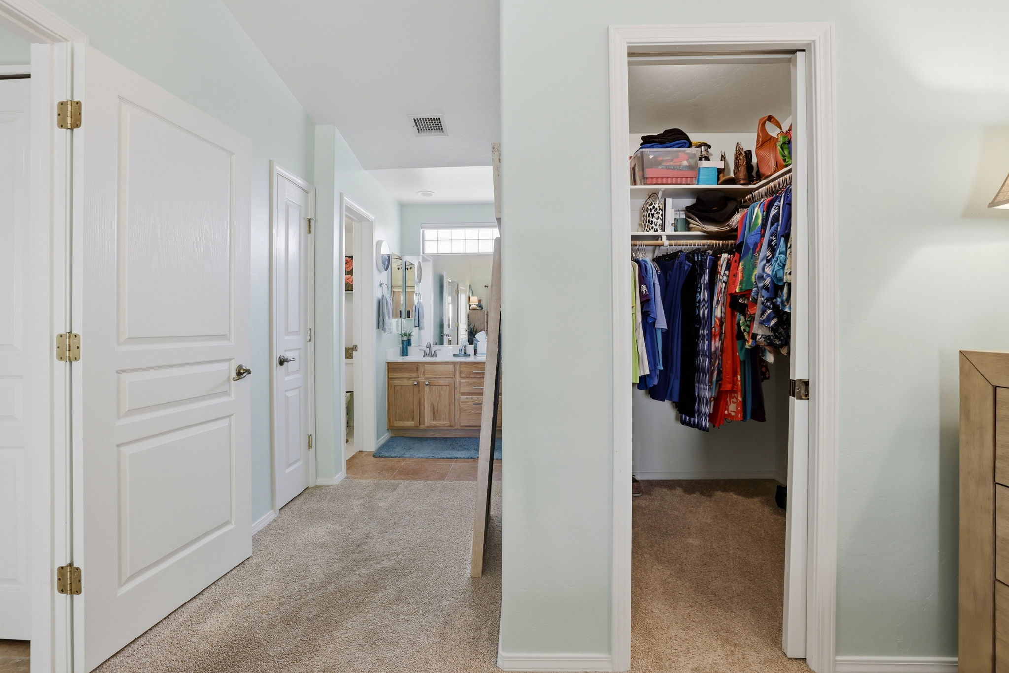 Primary Closet and Bathroom
