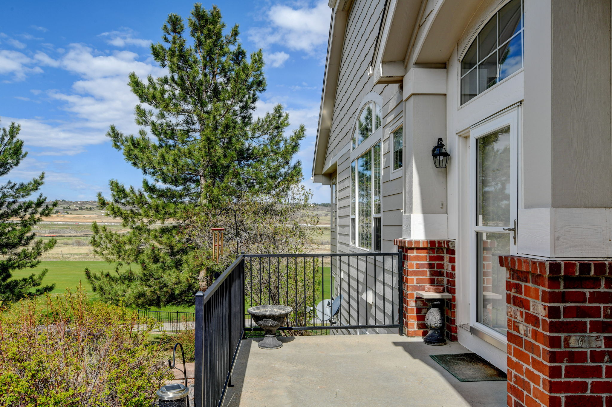 Beautiful views, even from the front porch.