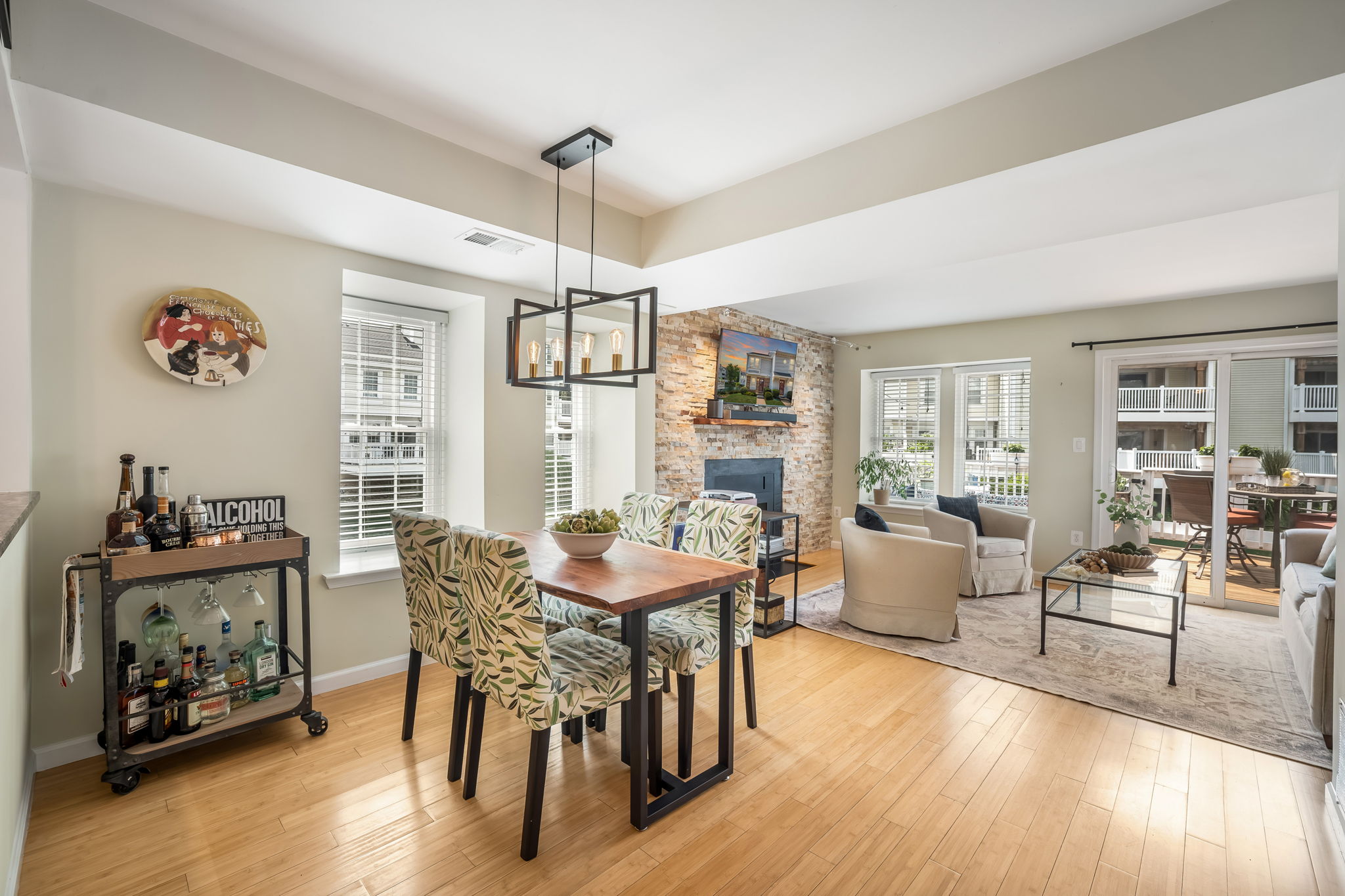 Open Dining Room with lake views!