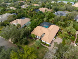 Aerial- Half acre lot