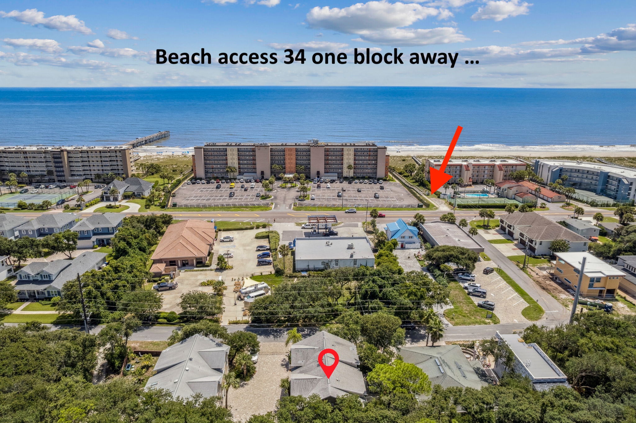 Situated only one block from miles of award-winning beaches ...