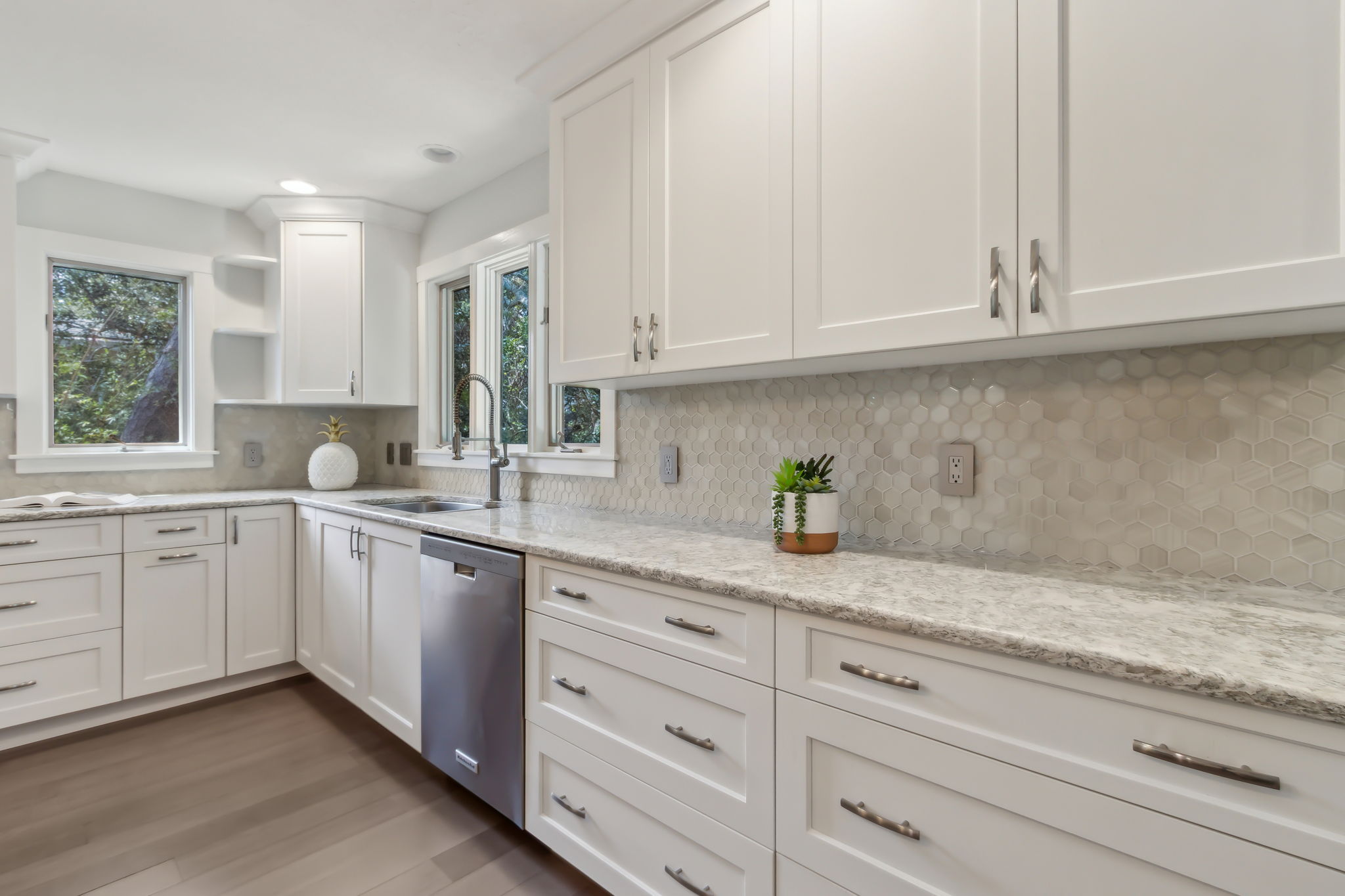 ... new Shaker cabinets ...