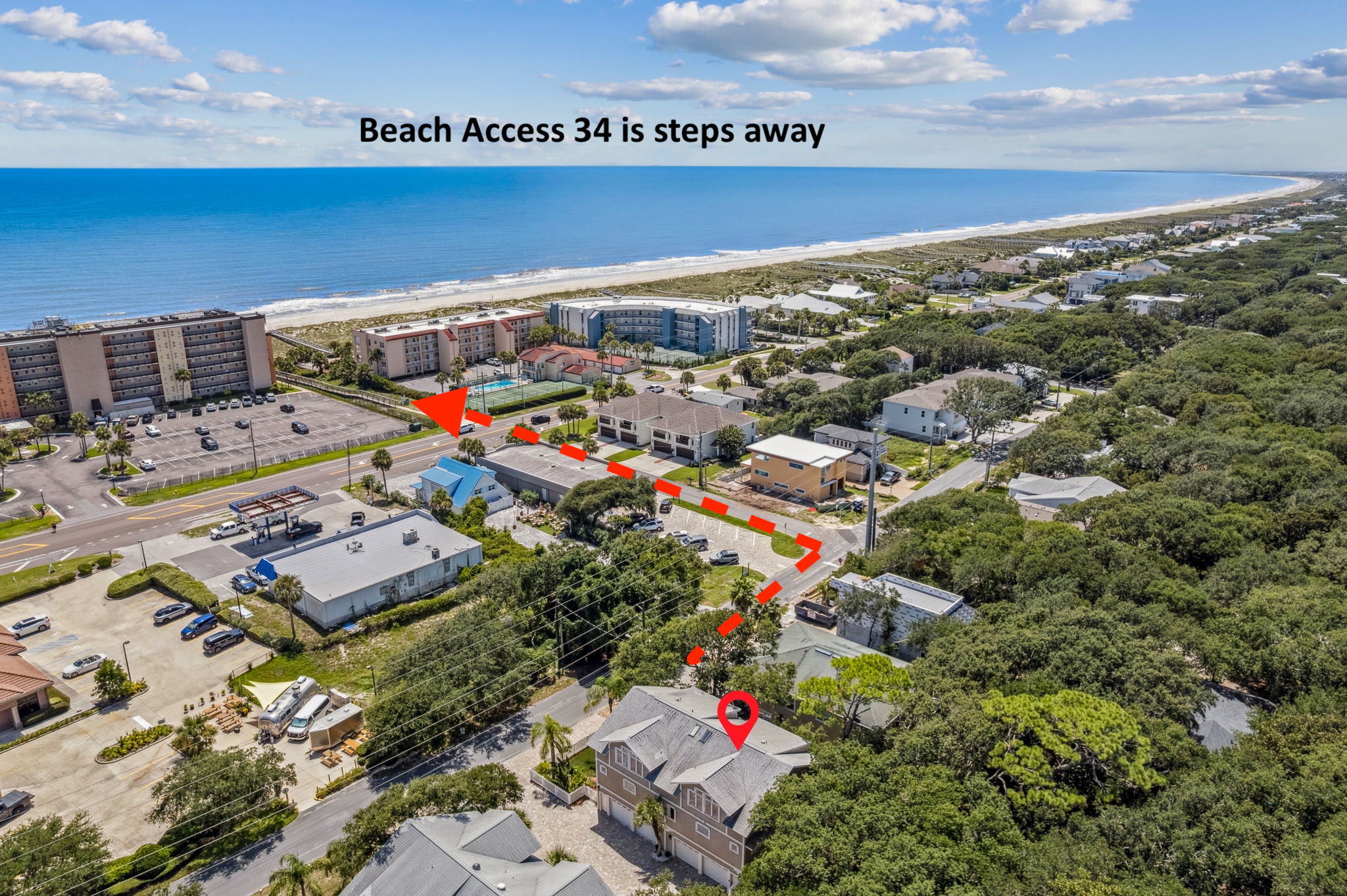 A 5-minute walk and you are at the beach...