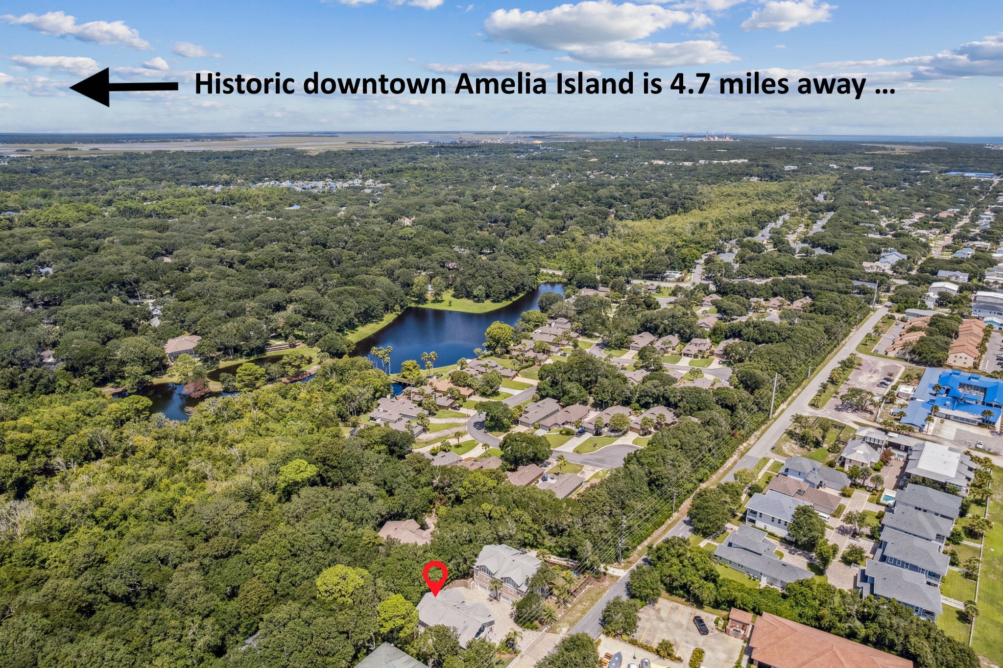 Less than 5 miles away is the 50+ blocks of the Island's historic downtown...