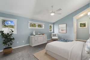 ... and is accented with several windows, creating a bright, airy feel.