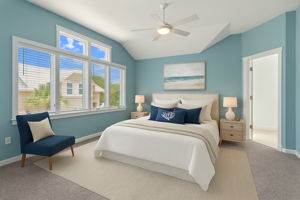 Natural light is also a wonderful feature in this third guest bedroom ...