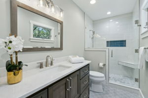 ... which is also ensuite with a completely renovated bathroom!