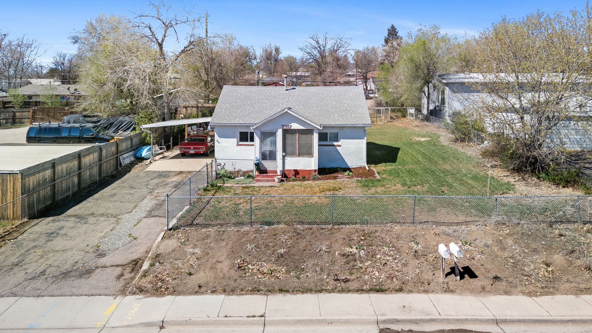 Shed w/ power & fox-proofed chicken coop