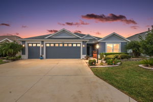 Twilight Front Elevation