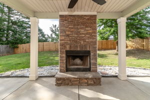 Covered Porch W/ Fireplace