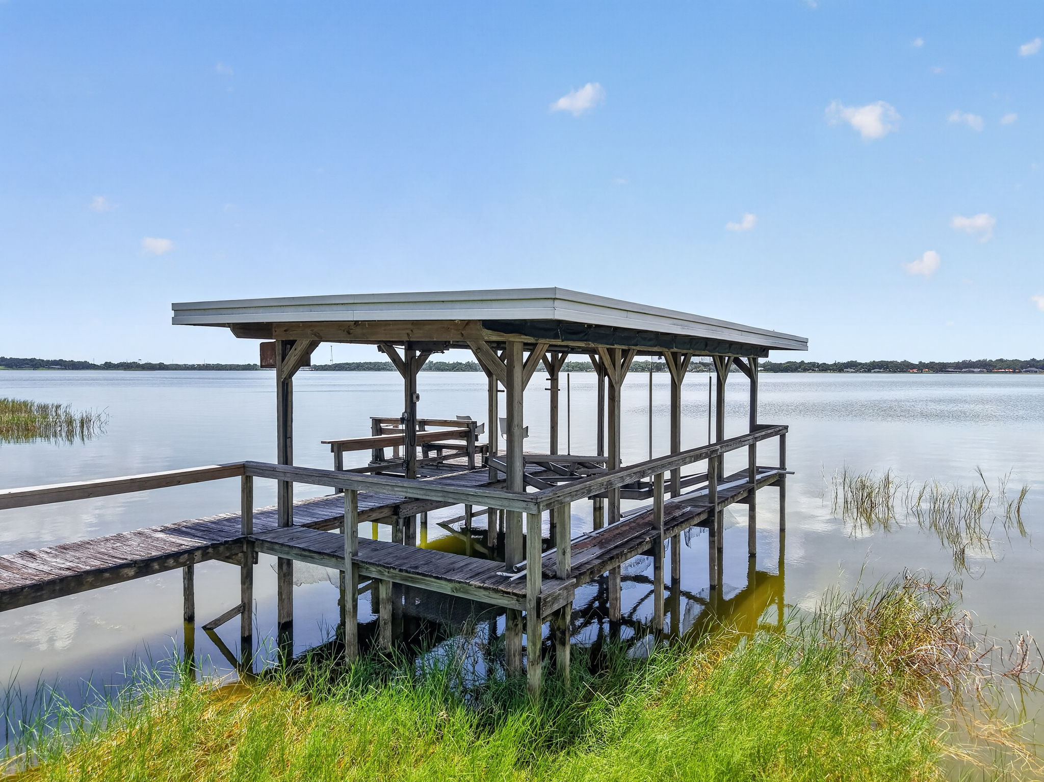 Dock and Covered Boat Lift