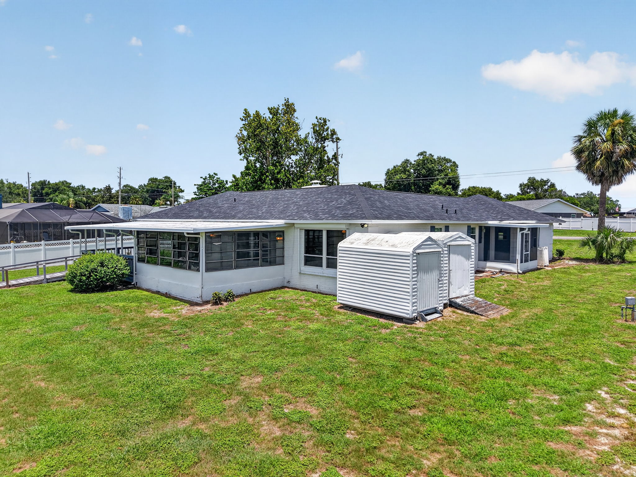 Rear  and Side Elevation