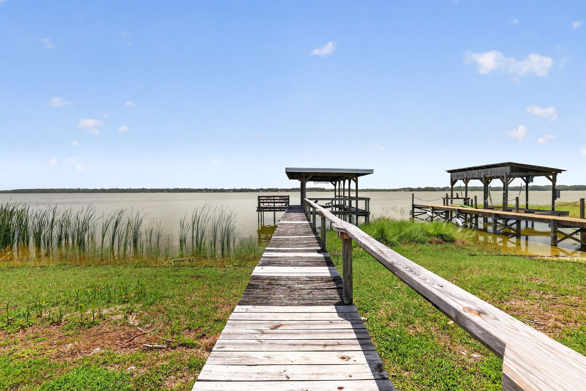 Walkway, Dock, and Covered Boat Lift