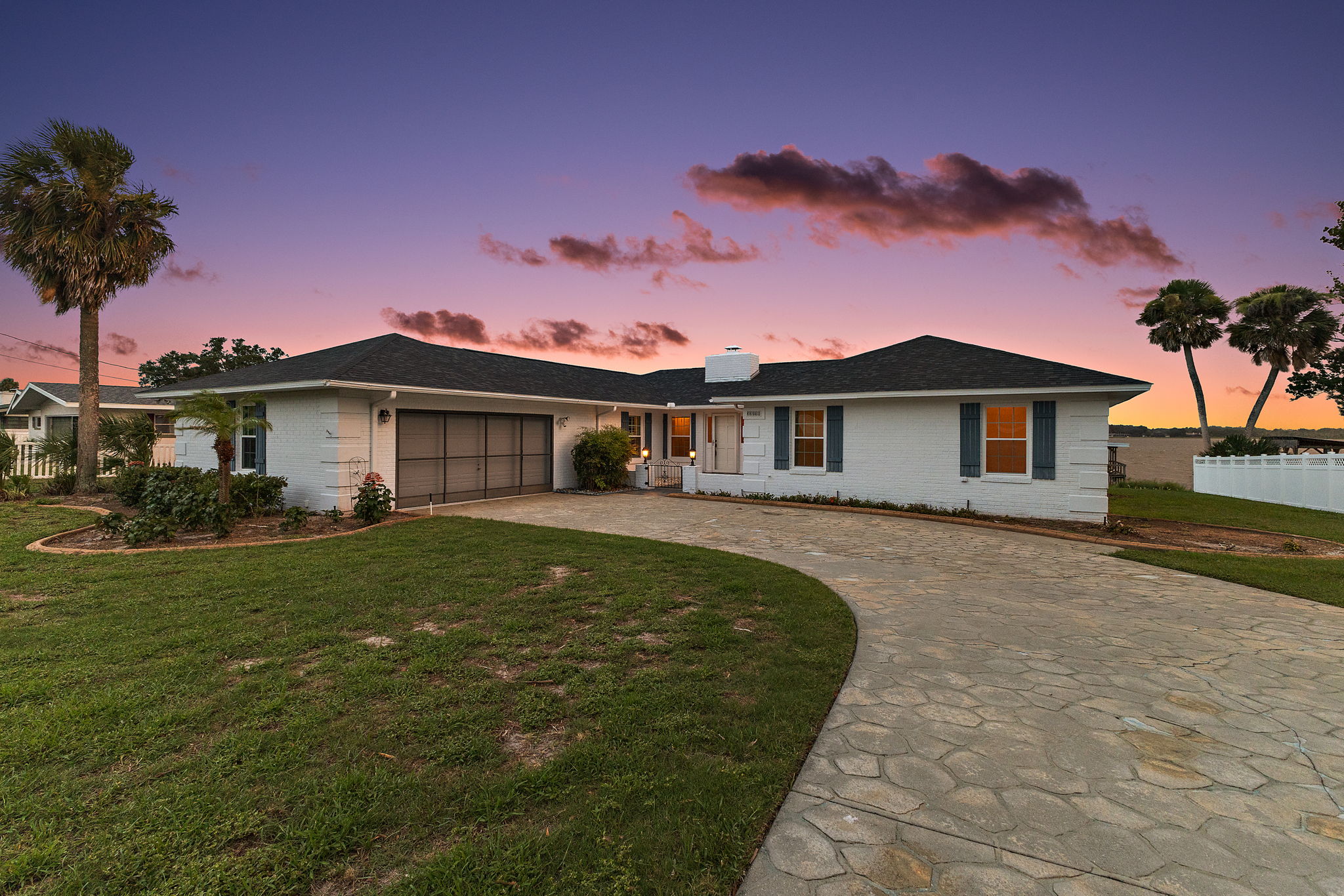 Twilight Front Elevation