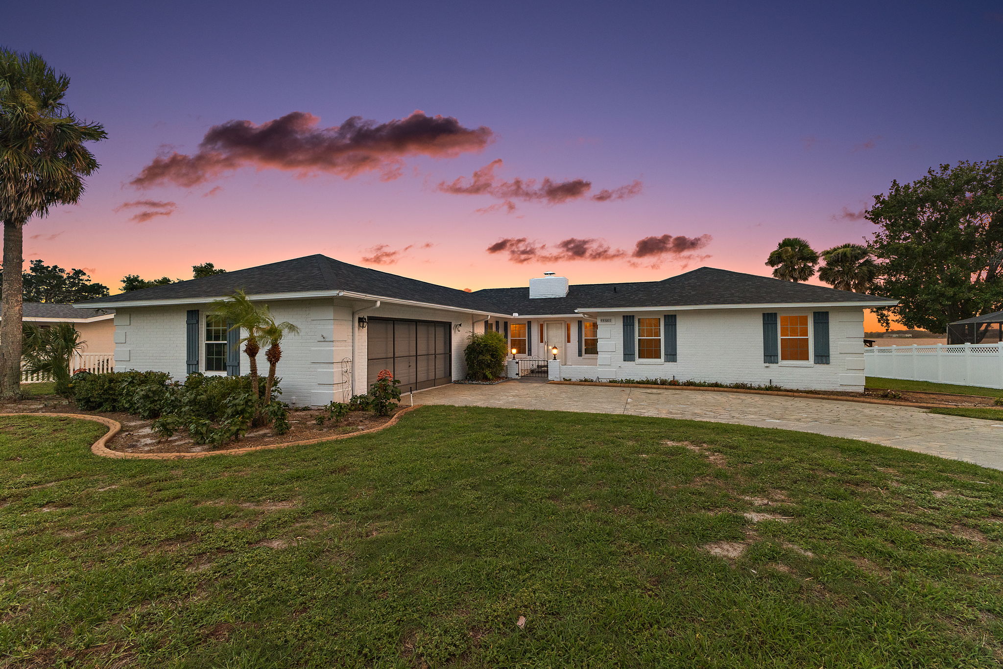 Twilight Front Elevation