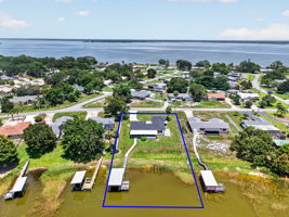 Aerial Rear Elevation with Property Lines