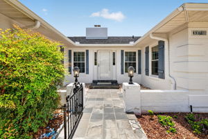 Gated Front Courtyard and Entry