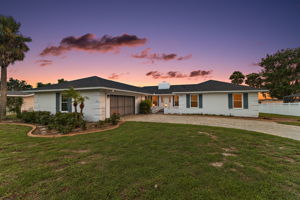 Twilight Front Elevation