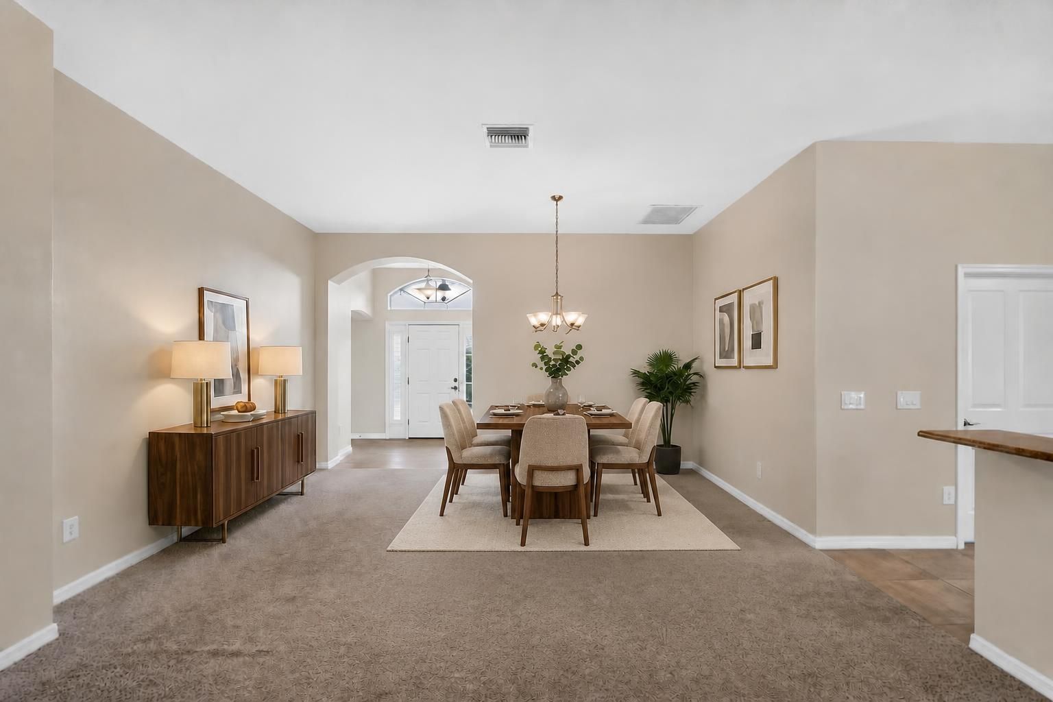 Dining Room Virtually Staged