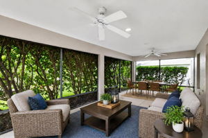 Lanai with Mature PRIVACY Landscaping - Virtually Staged