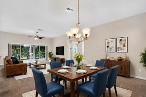 Living and Dining Rooms - Virtually Staged