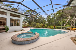 The pool has been resurfaced, new tile and coping, along with pool deck all freshly painted!