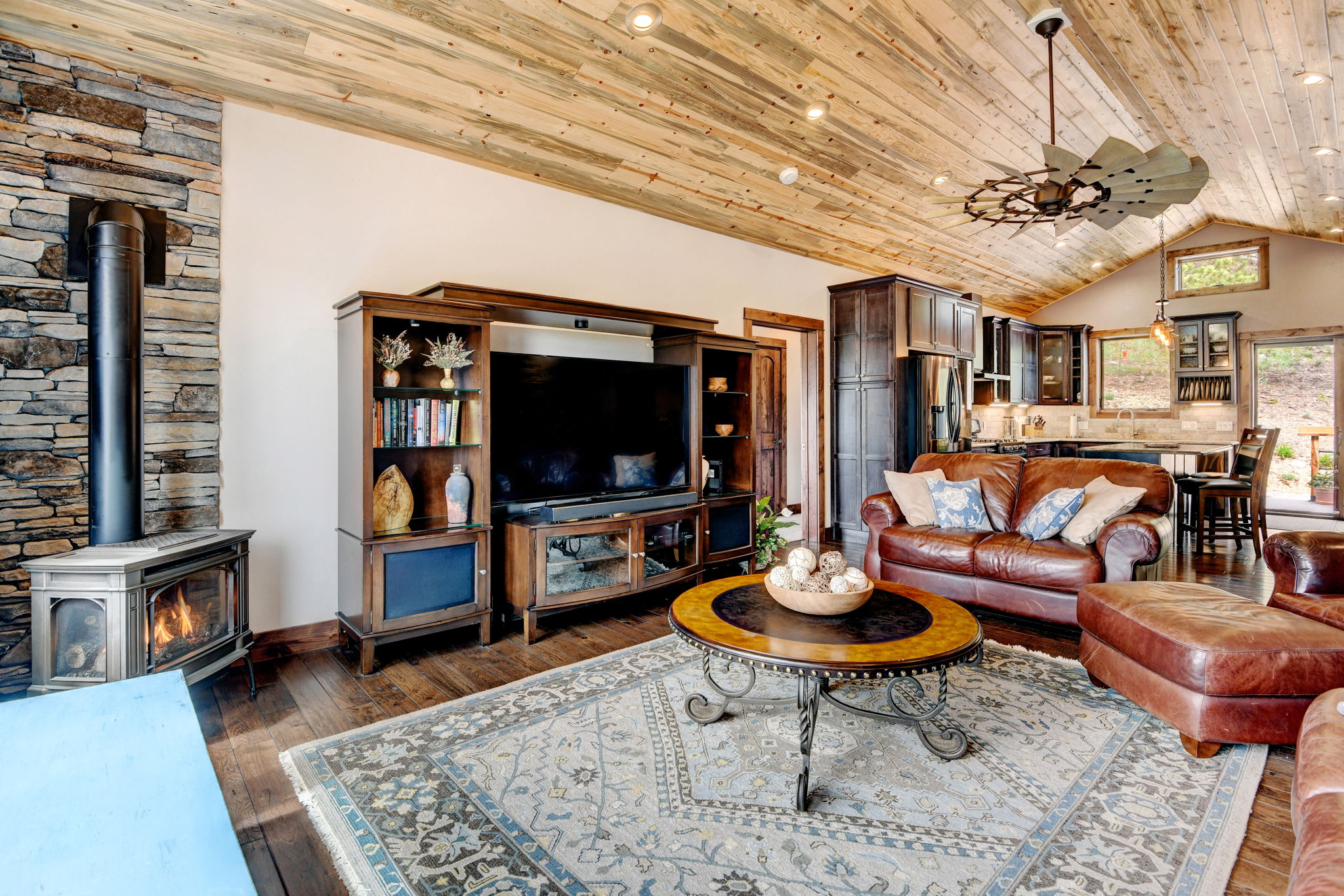 Open Living, Kitchen and Dining Rooms