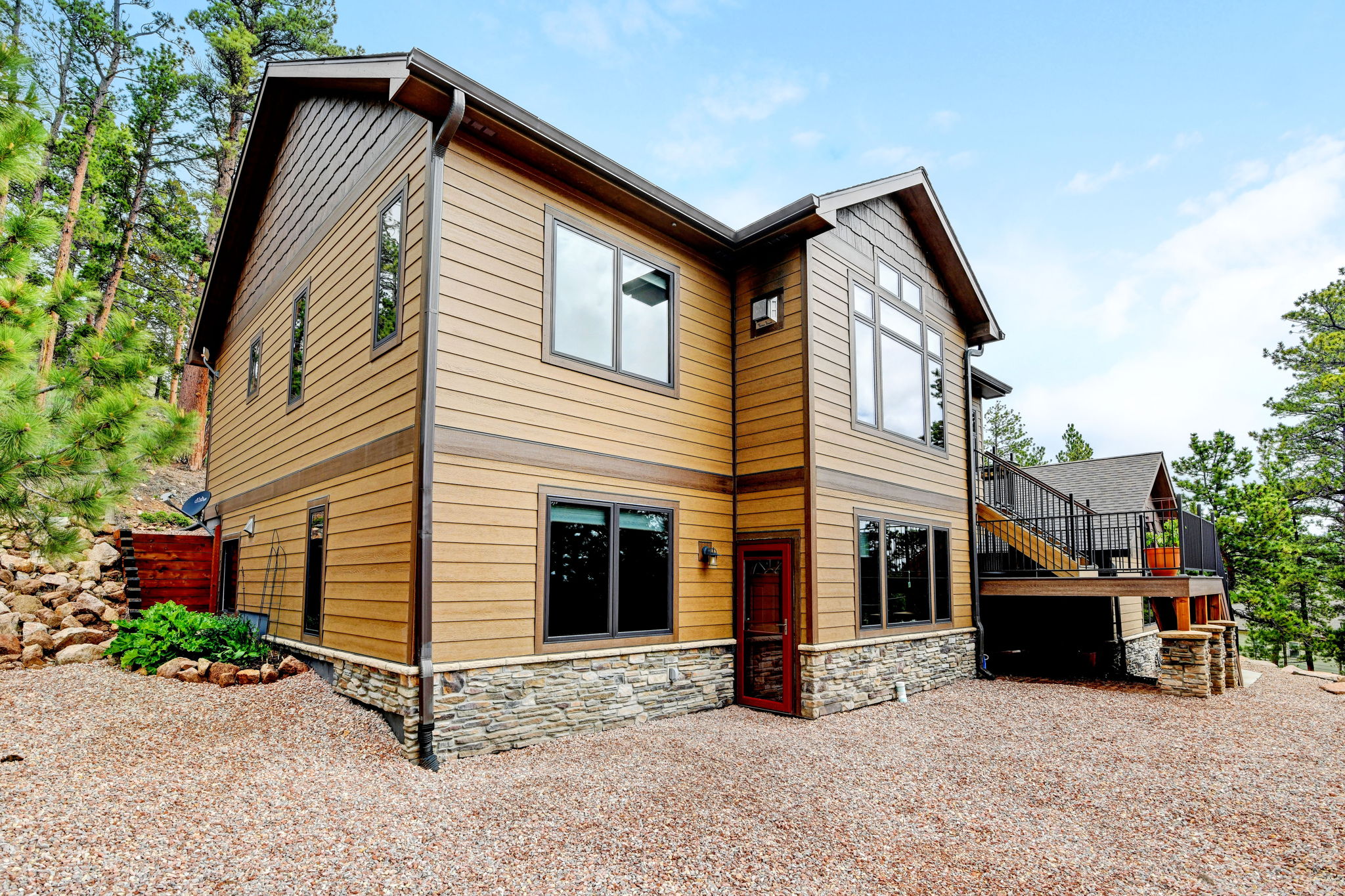 Front Exterior - Lower Level Exterior Door to Studio/ Office