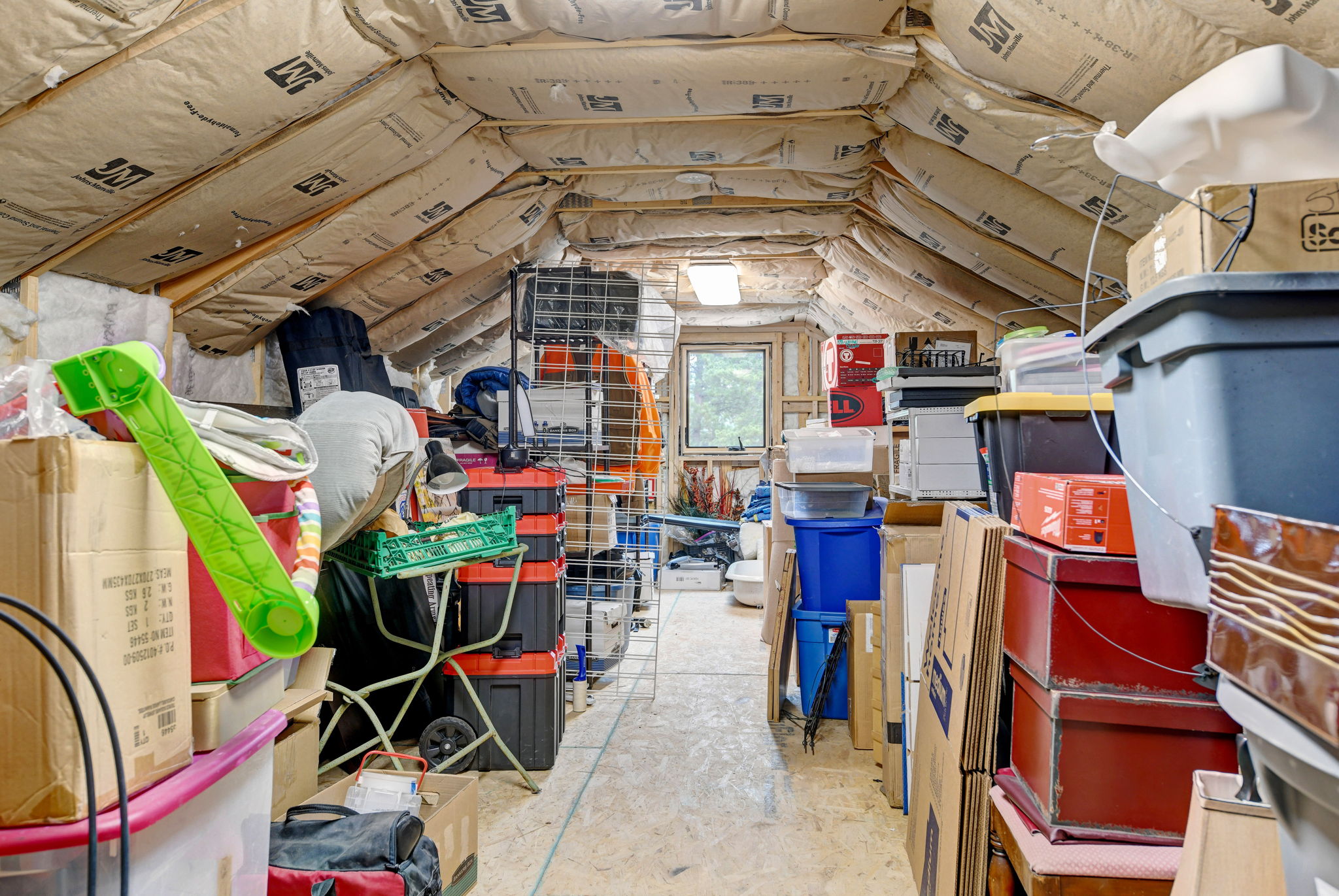 Storage Loft over Garage- Complete with Lighting and Electric Outlets