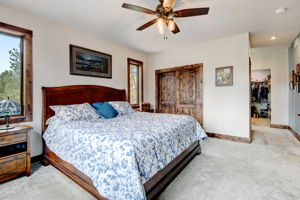 Primary Bedroom and first of two closets