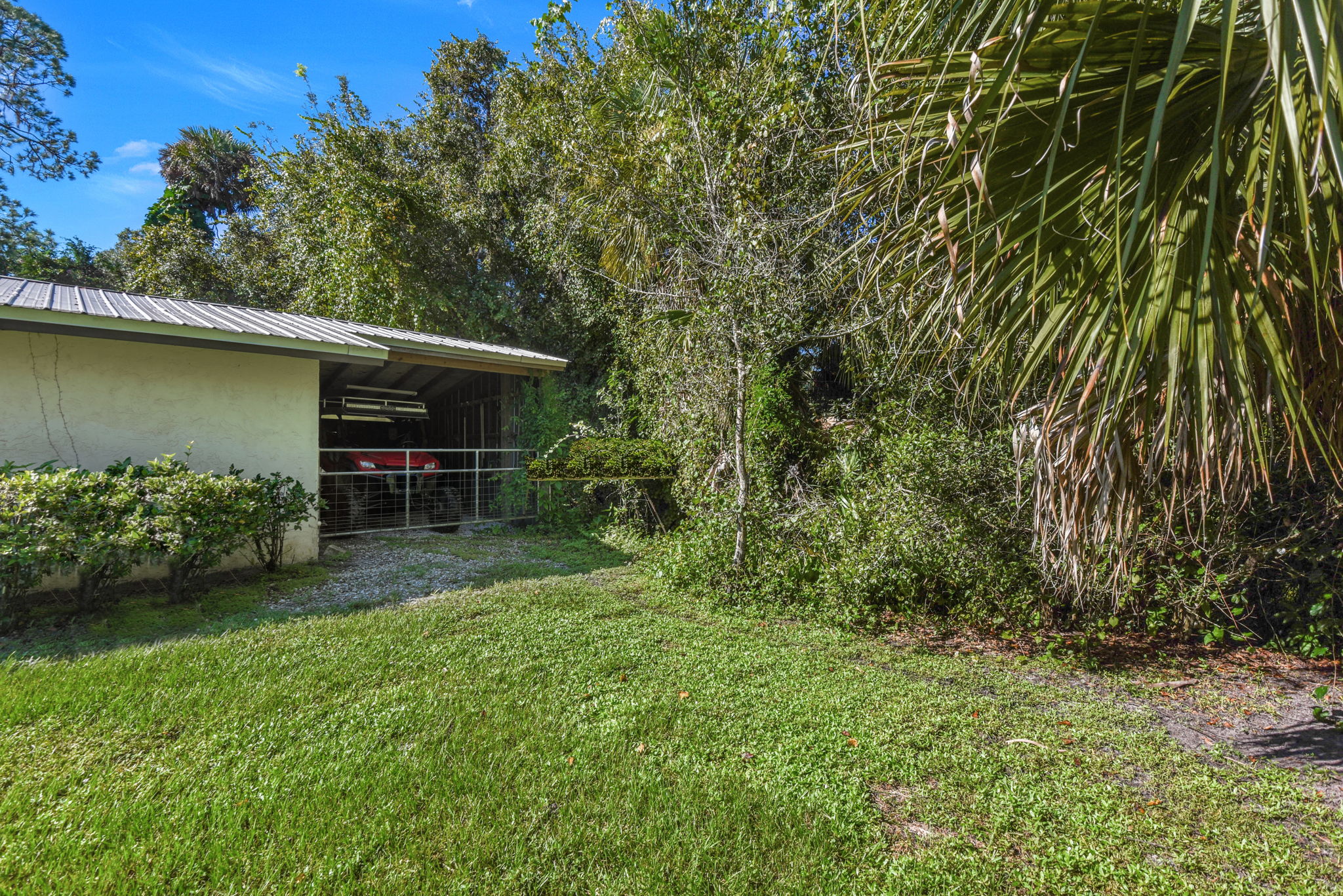 Carport In Rear Of Garage