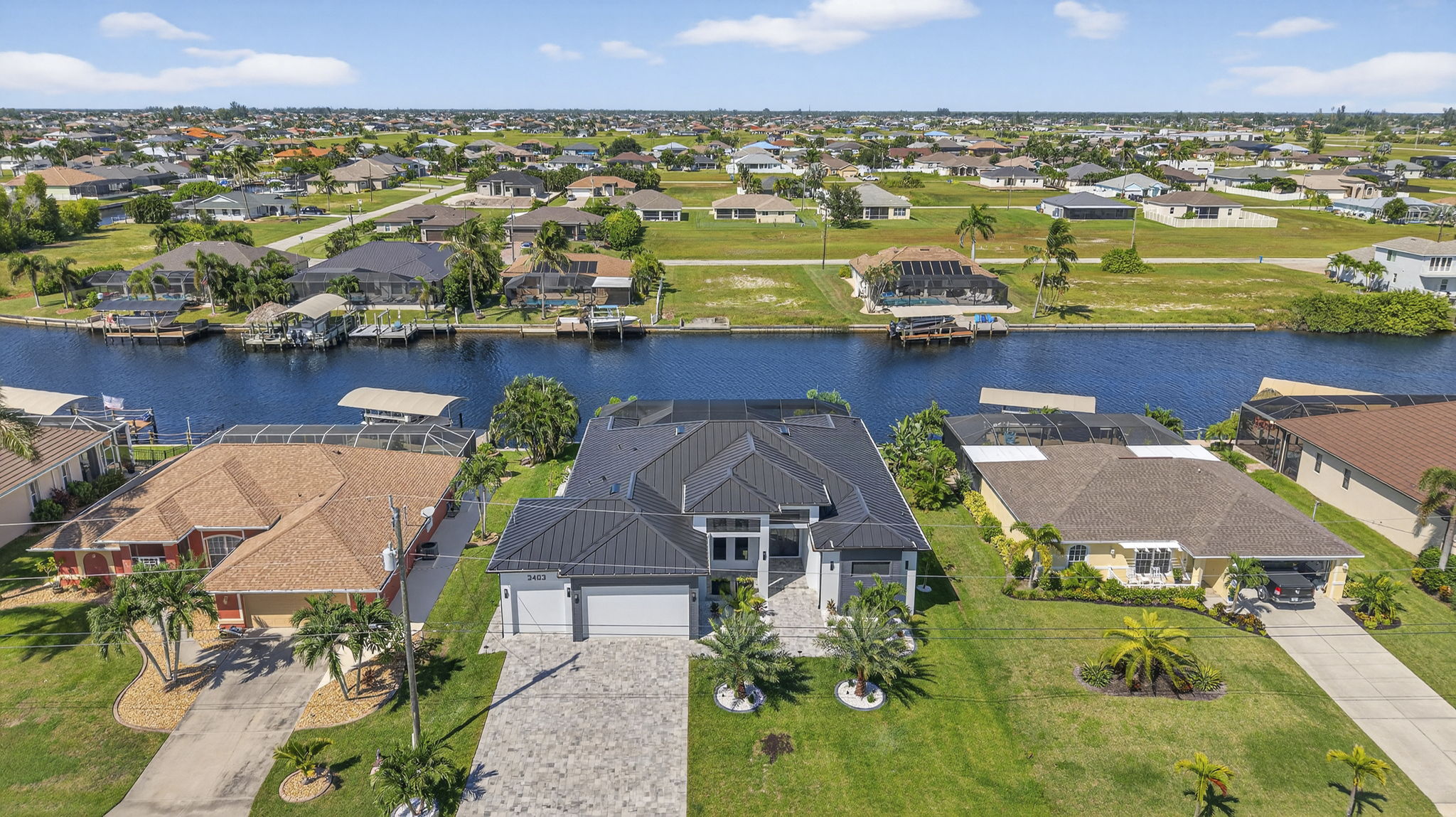 Aerial Front Exterior 4