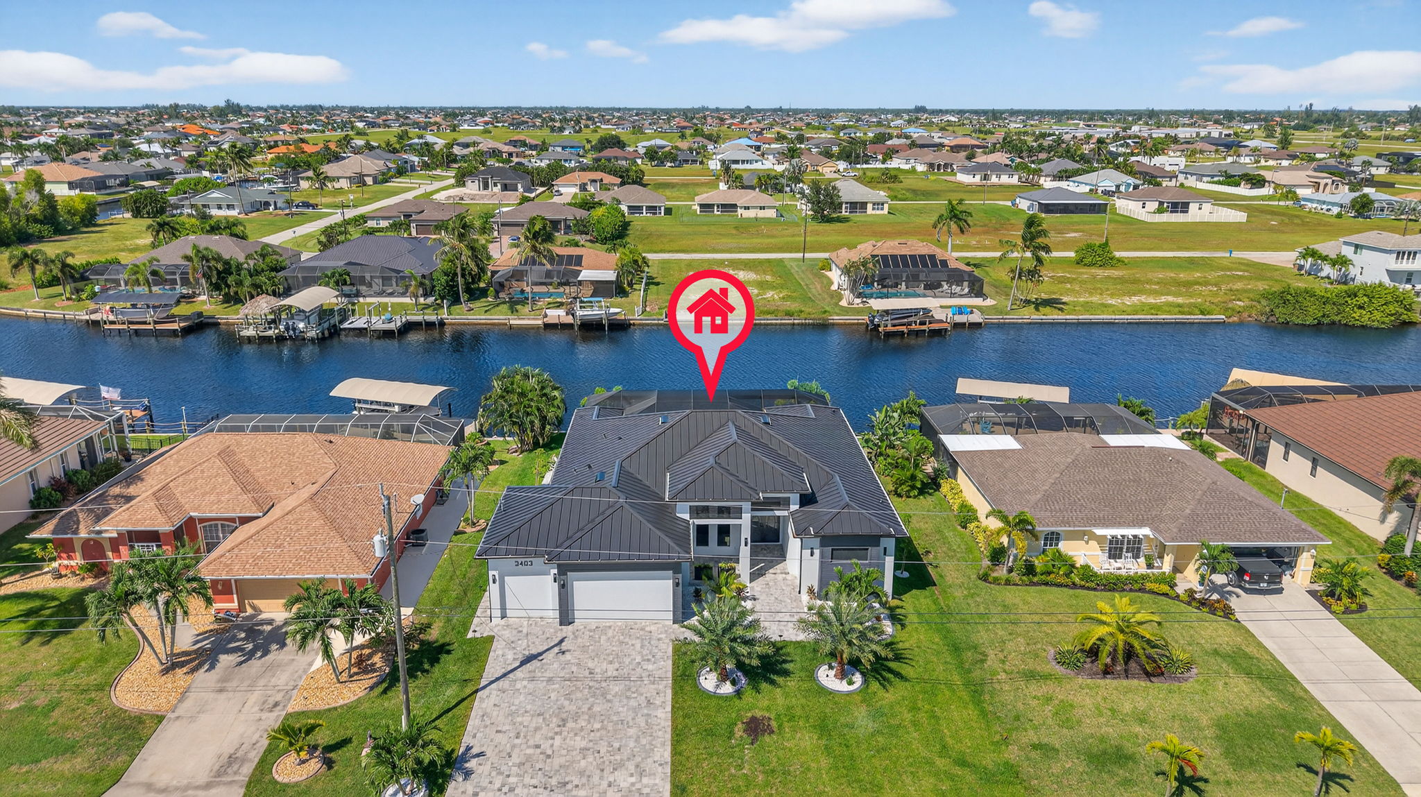 Aerial Front Exterior 4 - marker