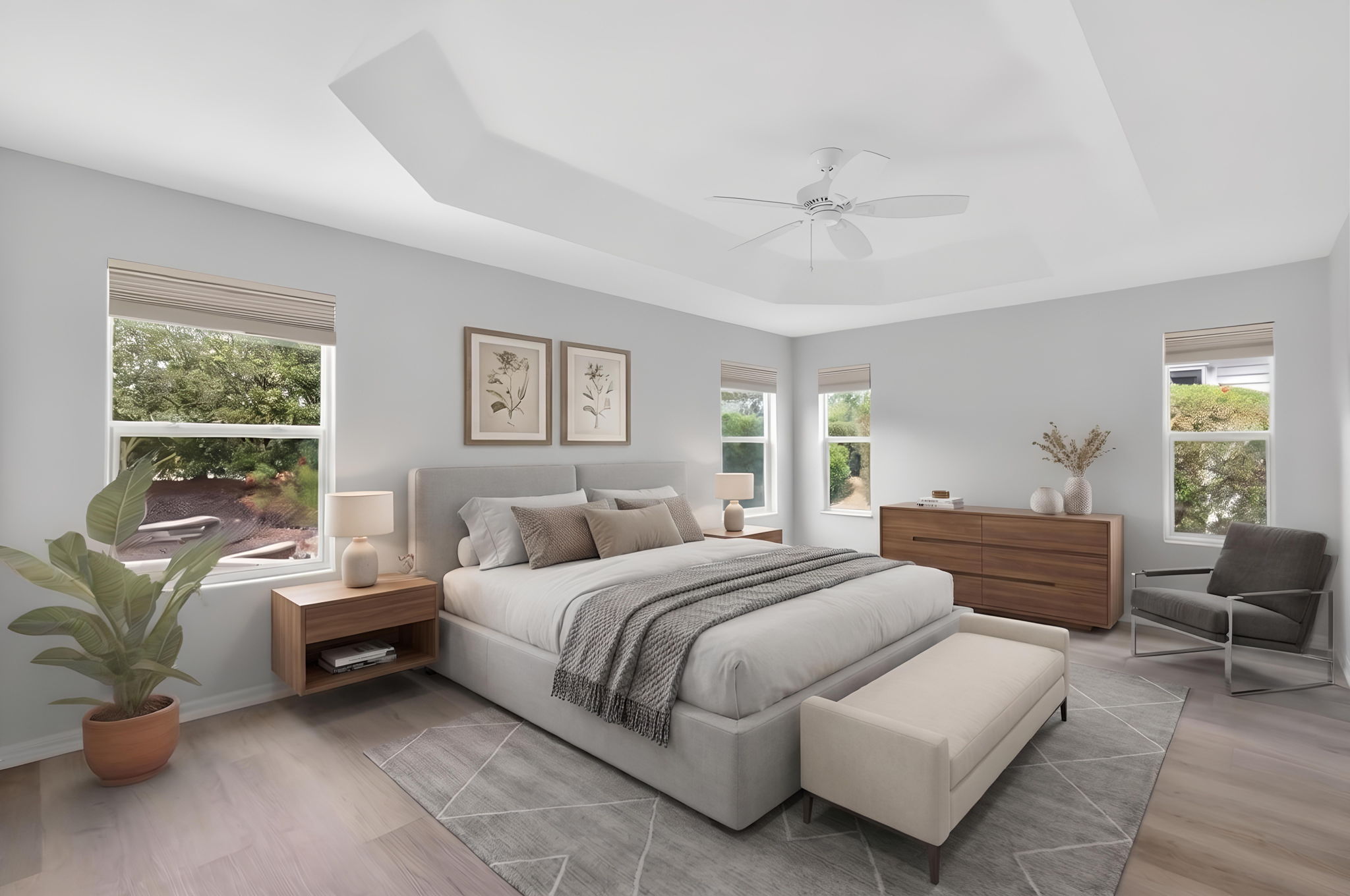 Primary Bedroom-Virtually Staged