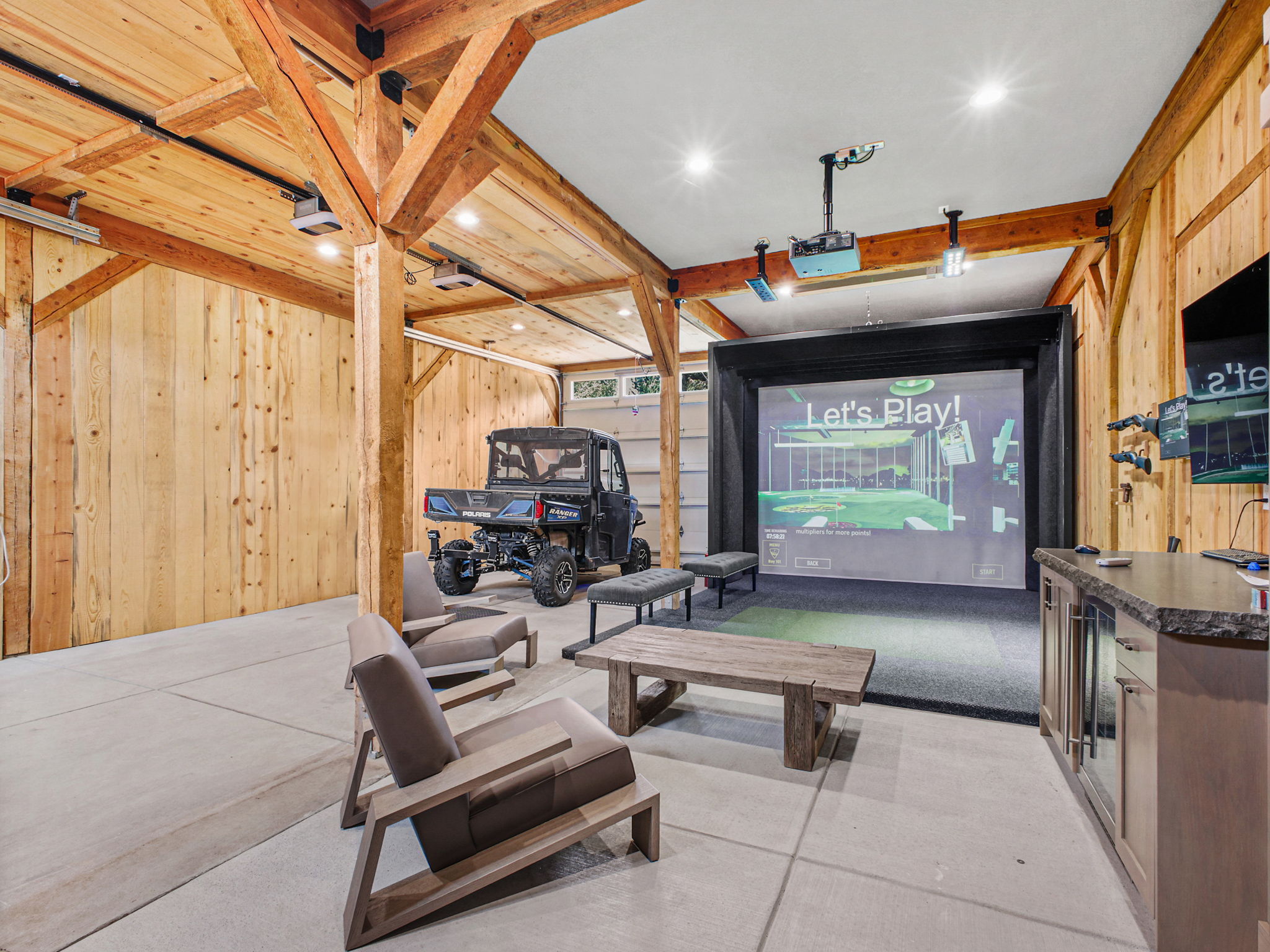 With Golf Simulator