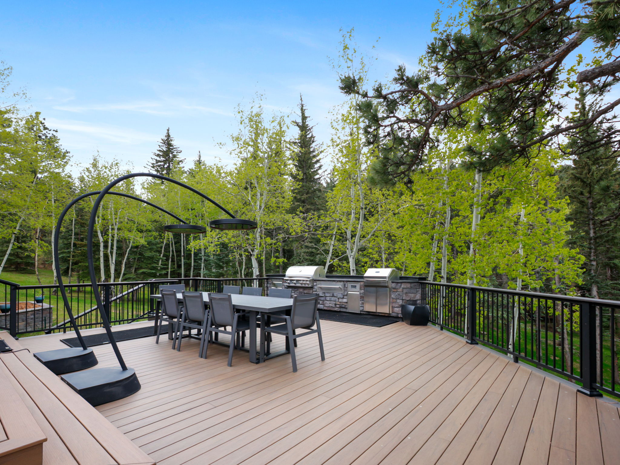 Heaters to and outdoor kitchen