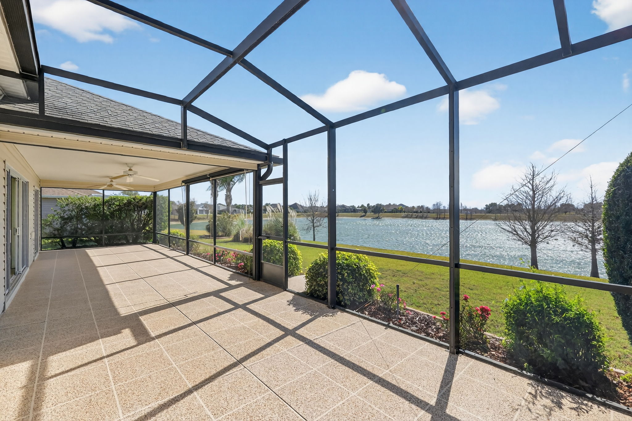 Extended Birdcage with Spectacular Water Views