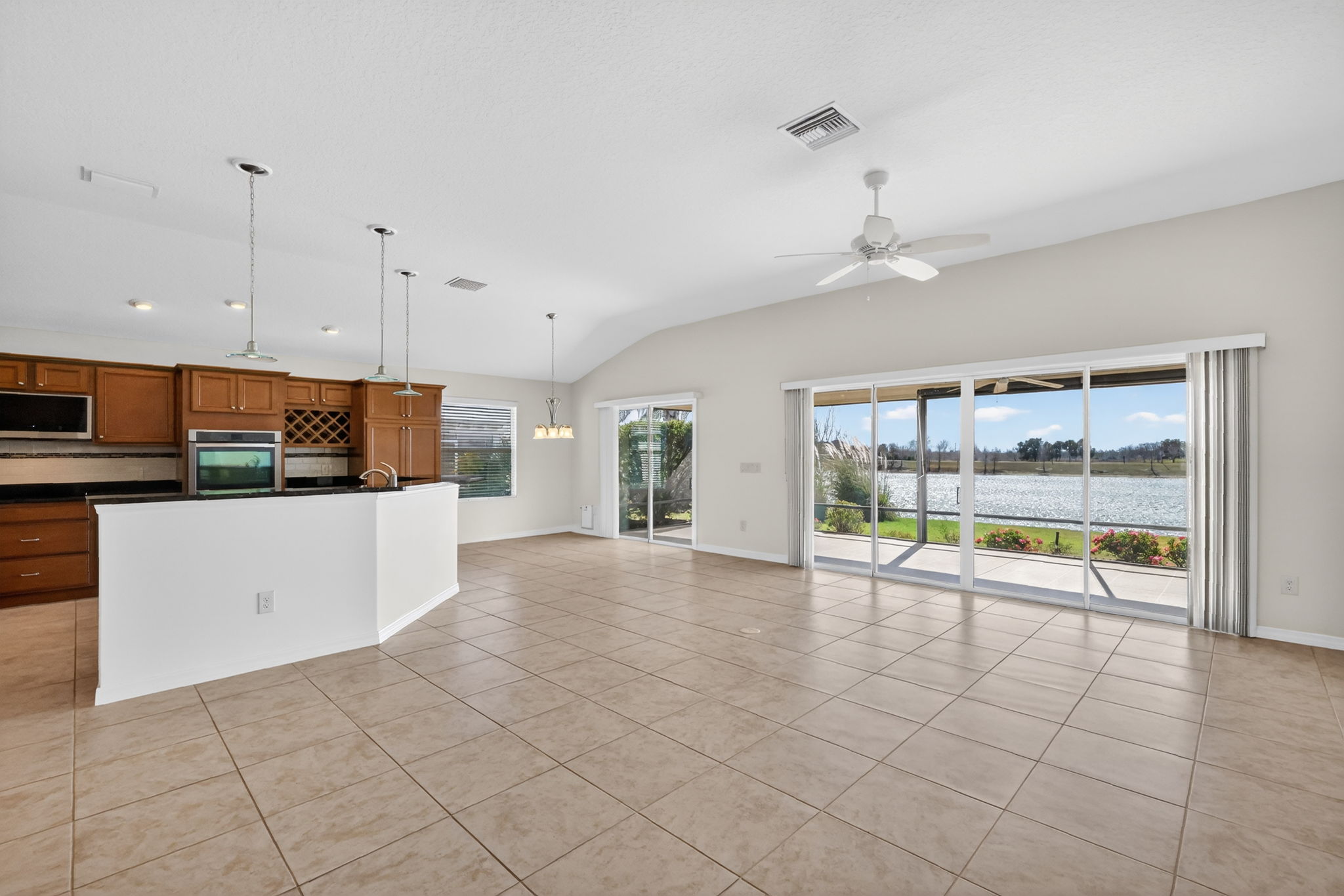 Living Room, Kitchen, and Dinette