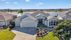 Aerial Front Elevation with Water Views