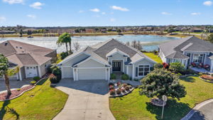 Aerial Front Elevation with Water Views