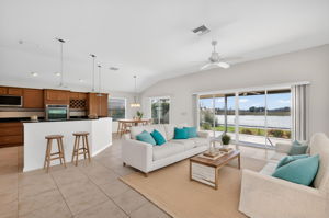 Living Room, Kitchen, and Dinette -Virtually Staged