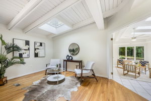Main Level Sitting Room with Skylights