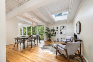 Main Level Dining Room w/Sitting Room & Skylight
