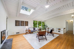 Main Level Living Room with Skylight
