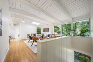 Main Level Living Room with Skylight