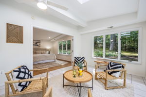 Sun Room addition opens to patio and backyard