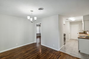 Love the view of dining - living and spacious kitchen!  All NEW appliances! All NEW tile in all the wet areas!