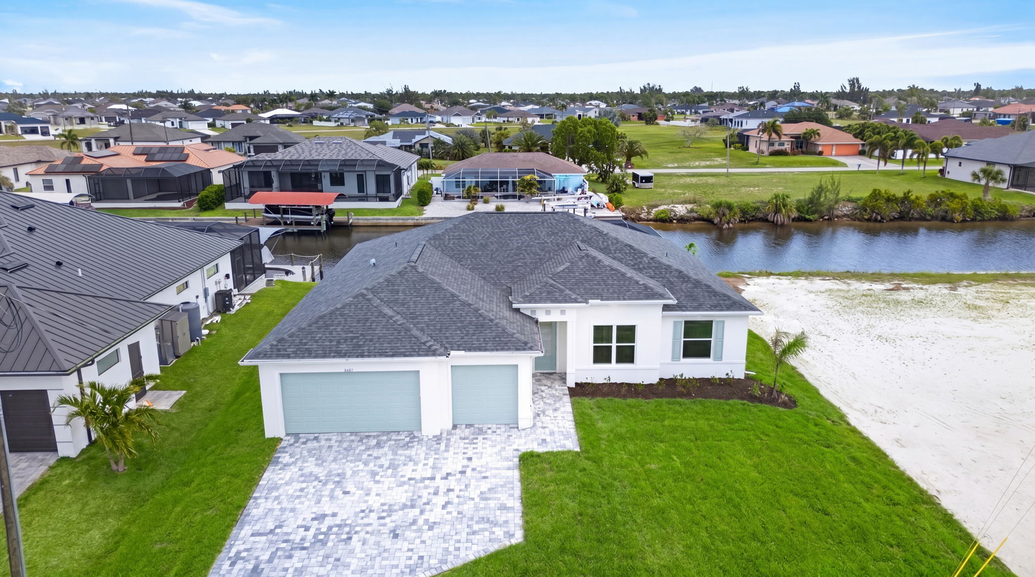 Aerial Front Exterior 1