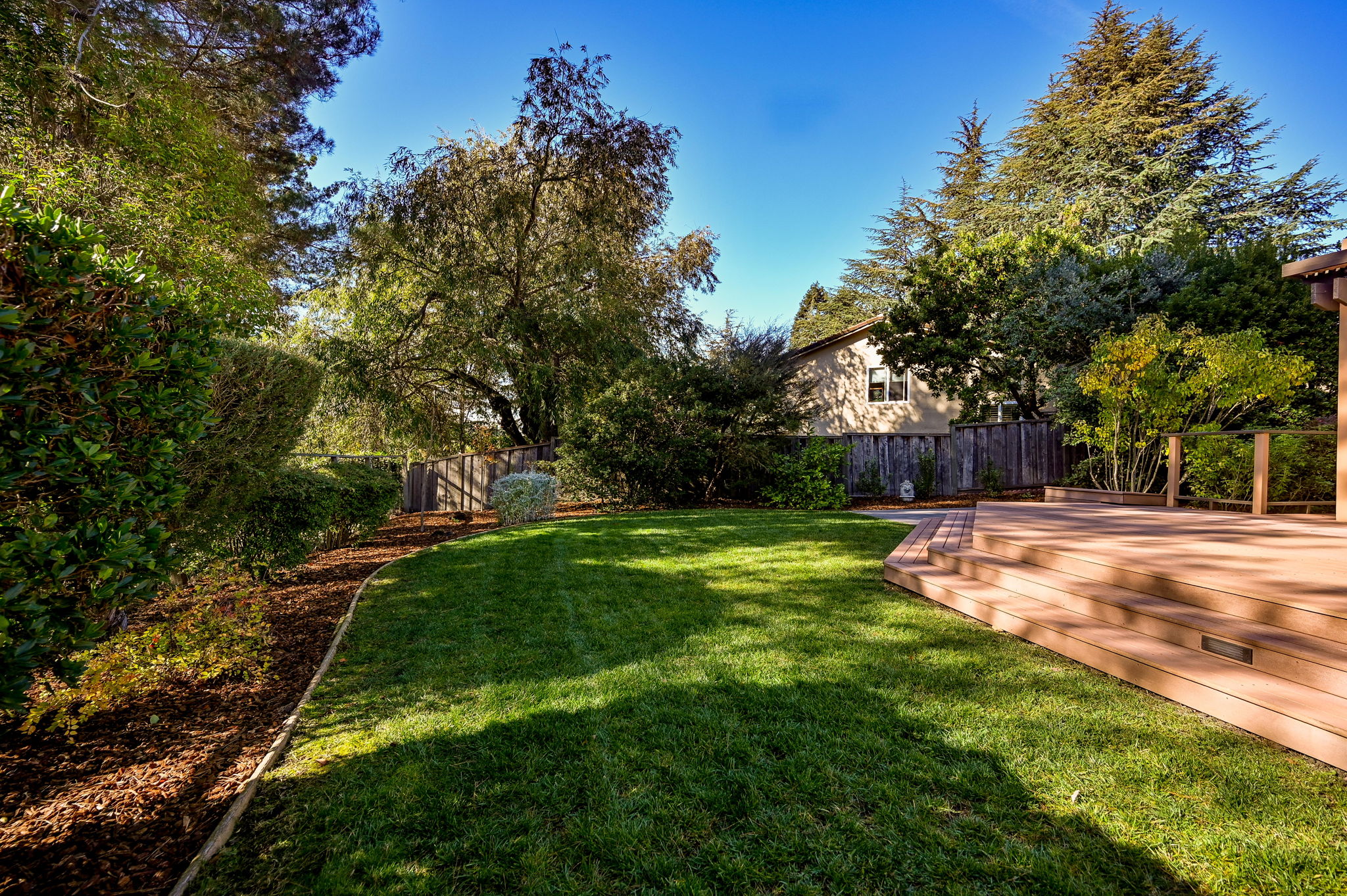Grassy area to play and relax