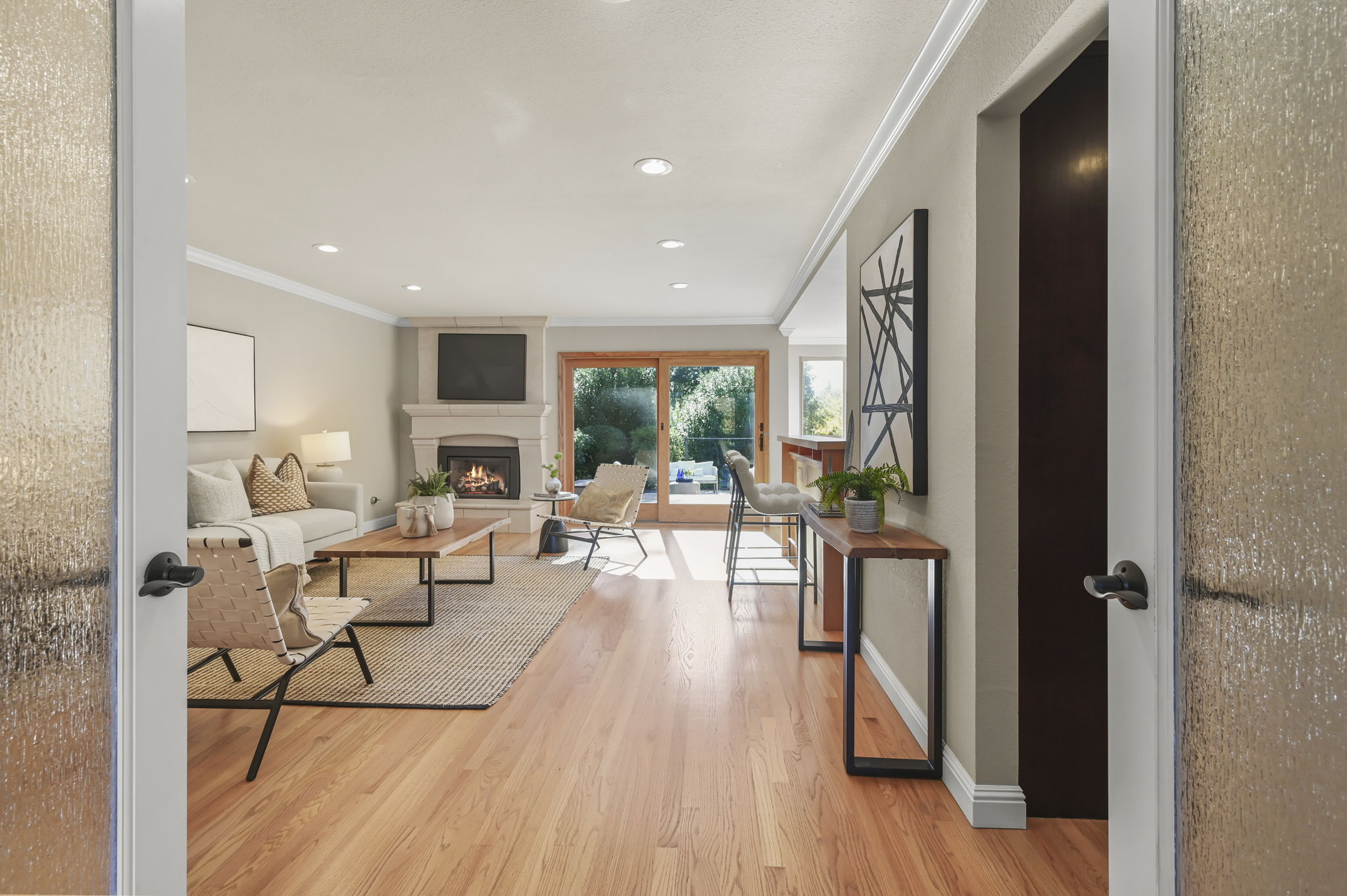 Relax and unwind in the family room